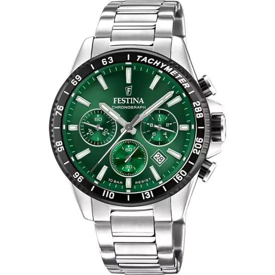 Orologio Uomo Verde e Acciaio F20560/4