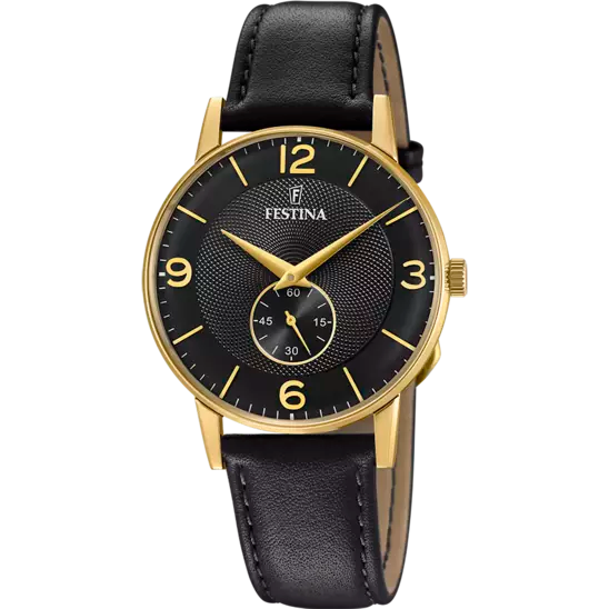 Orologio Uomo Nero e Dorato F20567/4