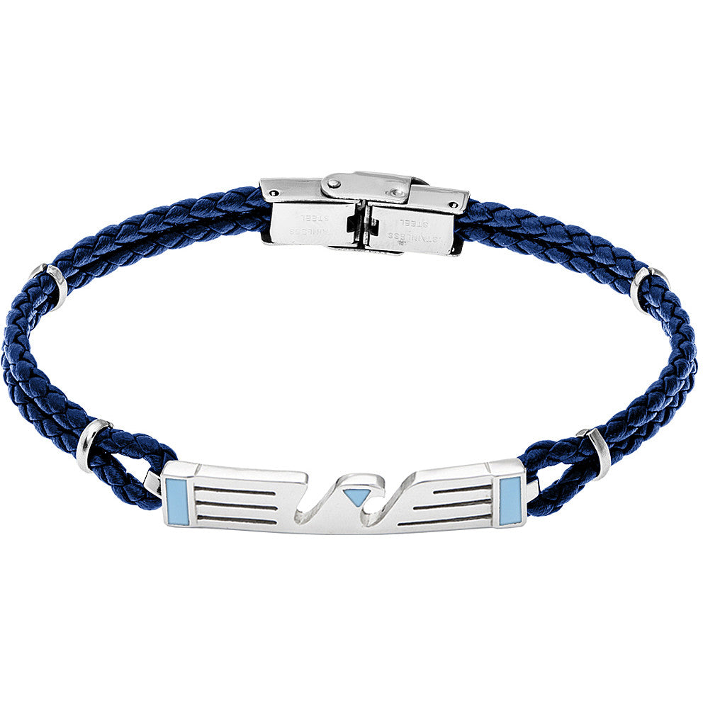 Bracciale Uomo Aquila S.S. Lazio Cordino Blu Scuro B-LB001UCA