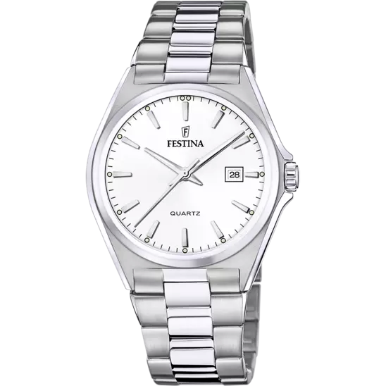 Orologio Uomo Classics Bianco e Acciaio F20552/2
