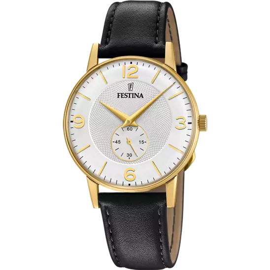Orologio Uomo Dorato e Bianco F20567/2