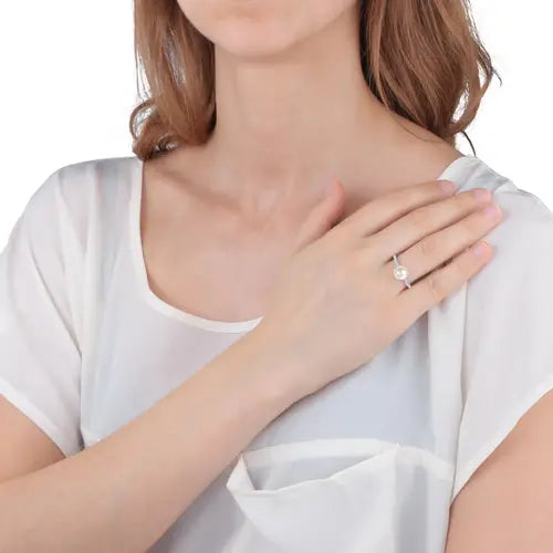 Anello Perla Essenziale SANH07