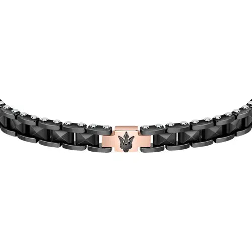 Pulsera Jewels Hombre Negra y Rosa JM422ATZ13