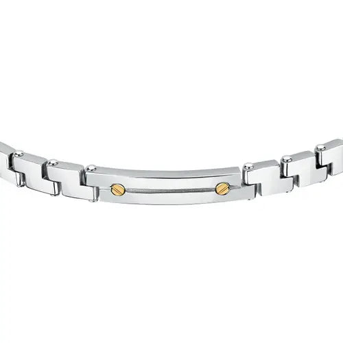 Pulsera Hombre Plata SATM19