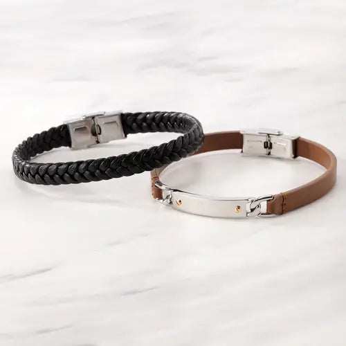 Pulsera Moody de Acero y Marrón para Hombre SQH45