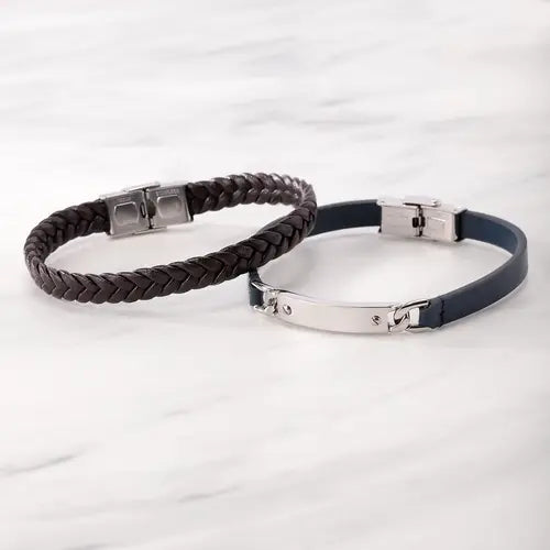 Pulsera Moody Acero y Azul Hombre SQH46