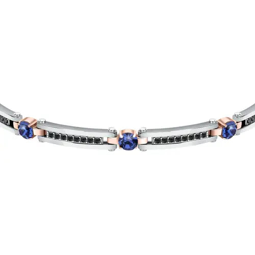 Bracciale Uomo Urban Acciaio e Rosato SABH23