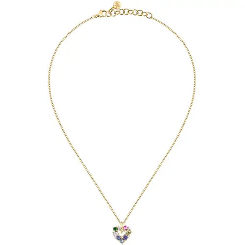 Collana Colori Dorata con Cuore SAVY06