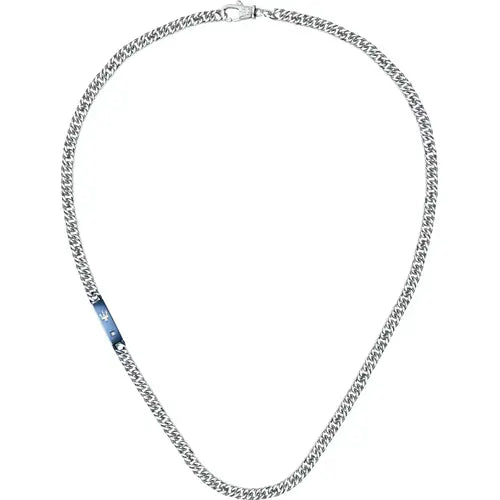 Collana Uomo Jewels Silver e Blu JM221ATY02