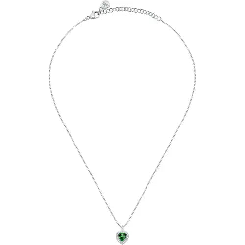 Collana Tesori con Cuore Verde SAIW134