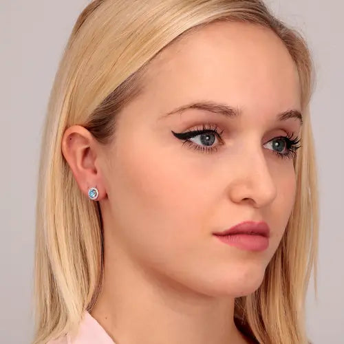 Orecchini Tesori In Argento e Acquamarina SAIW95