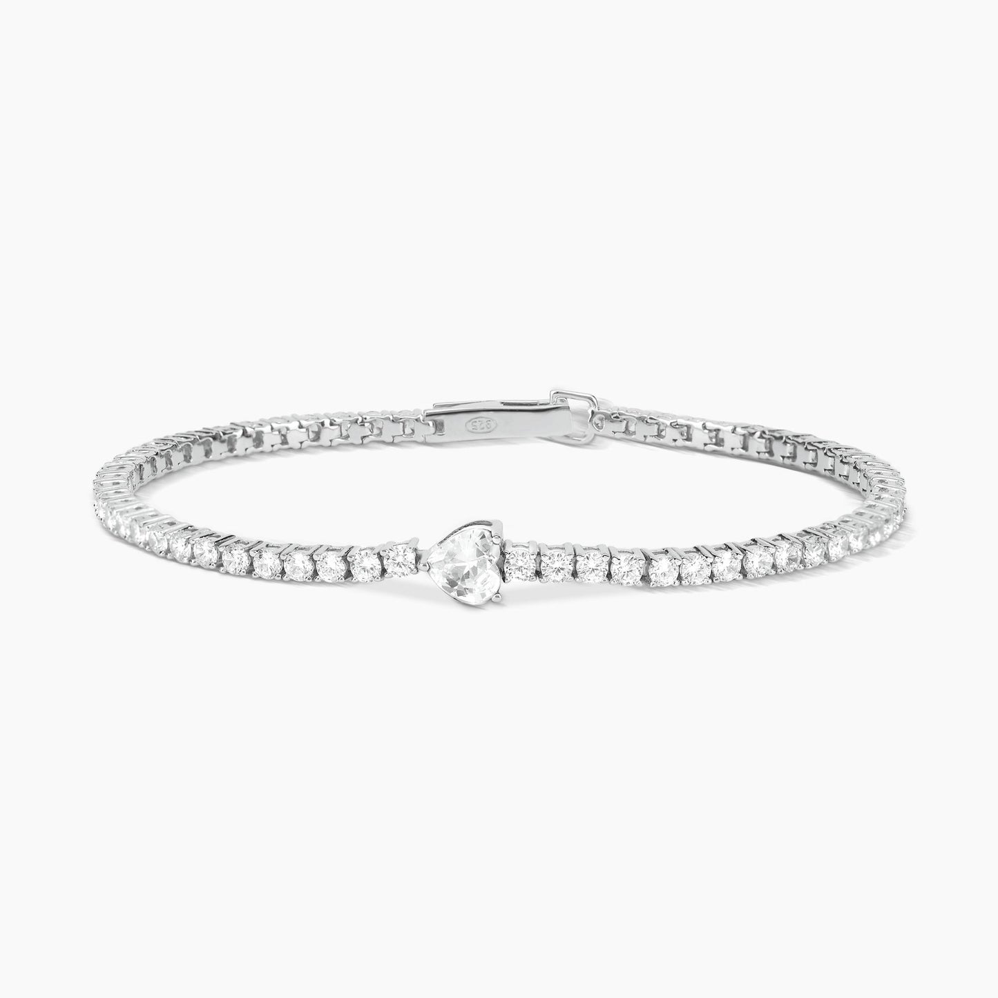 Pulsera Corazón Club de Tenis en Zirconias 533438