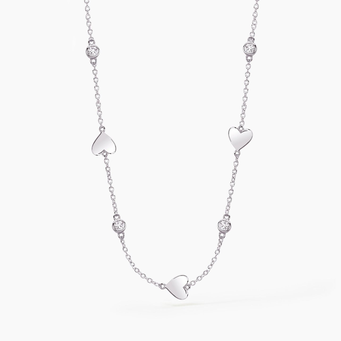 Collana Sky Love Cuori e Zircone 553216