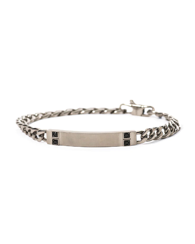 Pulsera Hombre Herby Cristales Negros 232329