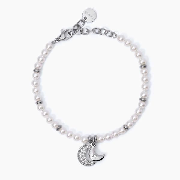 Pulsera de conchas y perlas de media luna 232342
