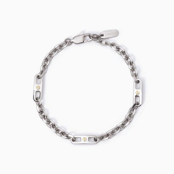 Pulsera de Hombre en Acero y Pvd Dorado 232352