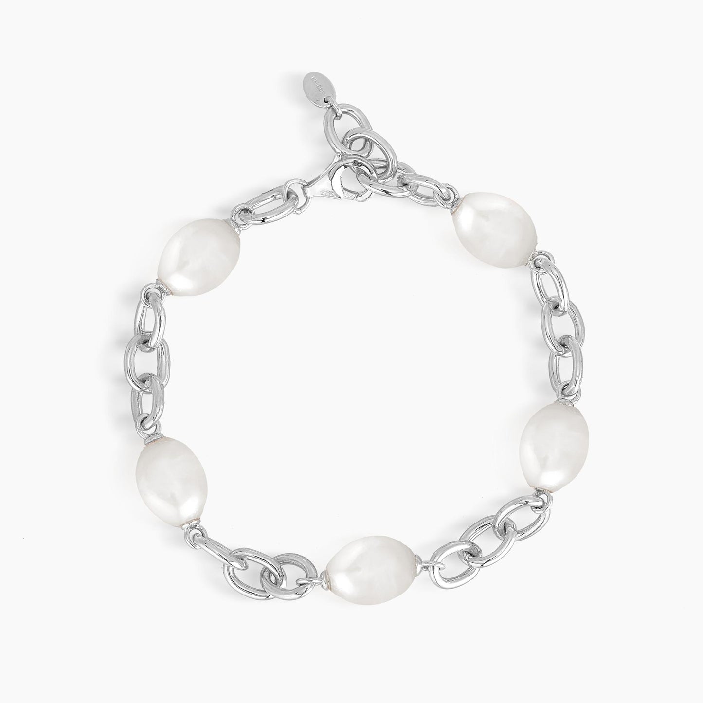 Bracciale Maglie Ovali Charme Perle Barocche 533337