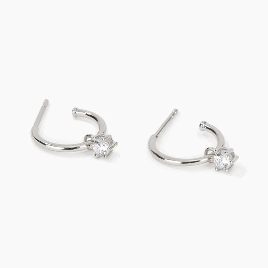 Orecchini Semicerchio Con punto Luce 563269