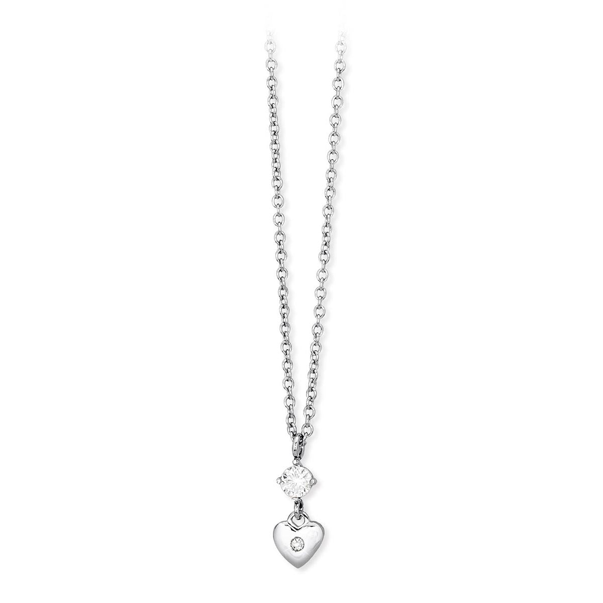 Collar Corazón Con Circonitas Y Cristales 251383