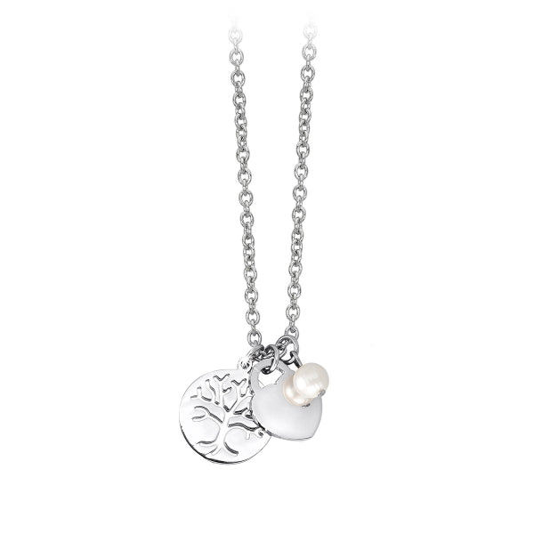 Collar con Perla, Corazón y Árbol de la Vida 251422