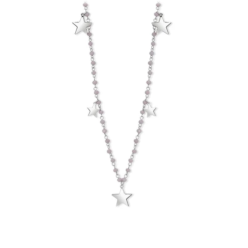 Collar Desirée con Estrellas y Cristal Gris 251654