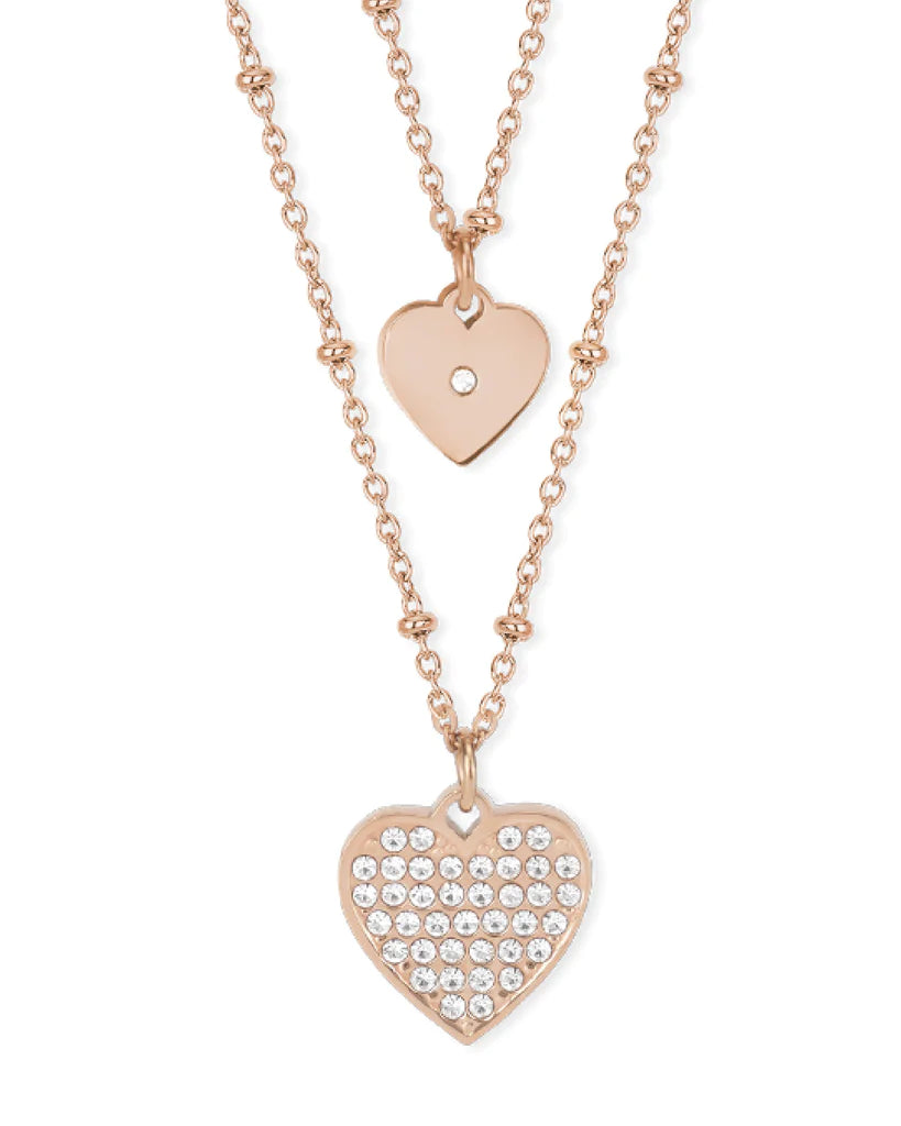 Collar Corazones Rosa Brillo 251759