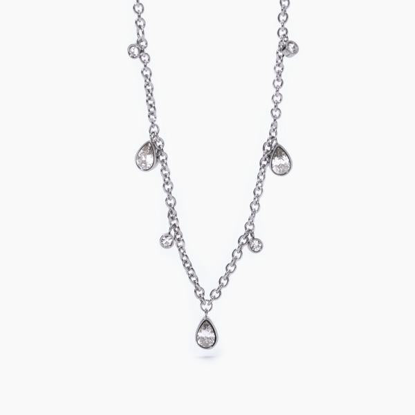 Collar con Cristales en Forma de Gota 251827