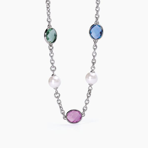 Collar con Elementos de Cristal Multicolor 251854