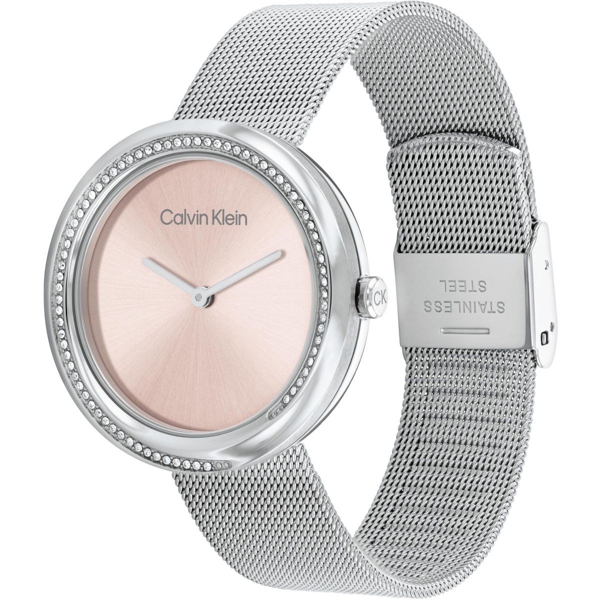 Orologio Donna Sculptural Twist Argentato e Rosa 25200149