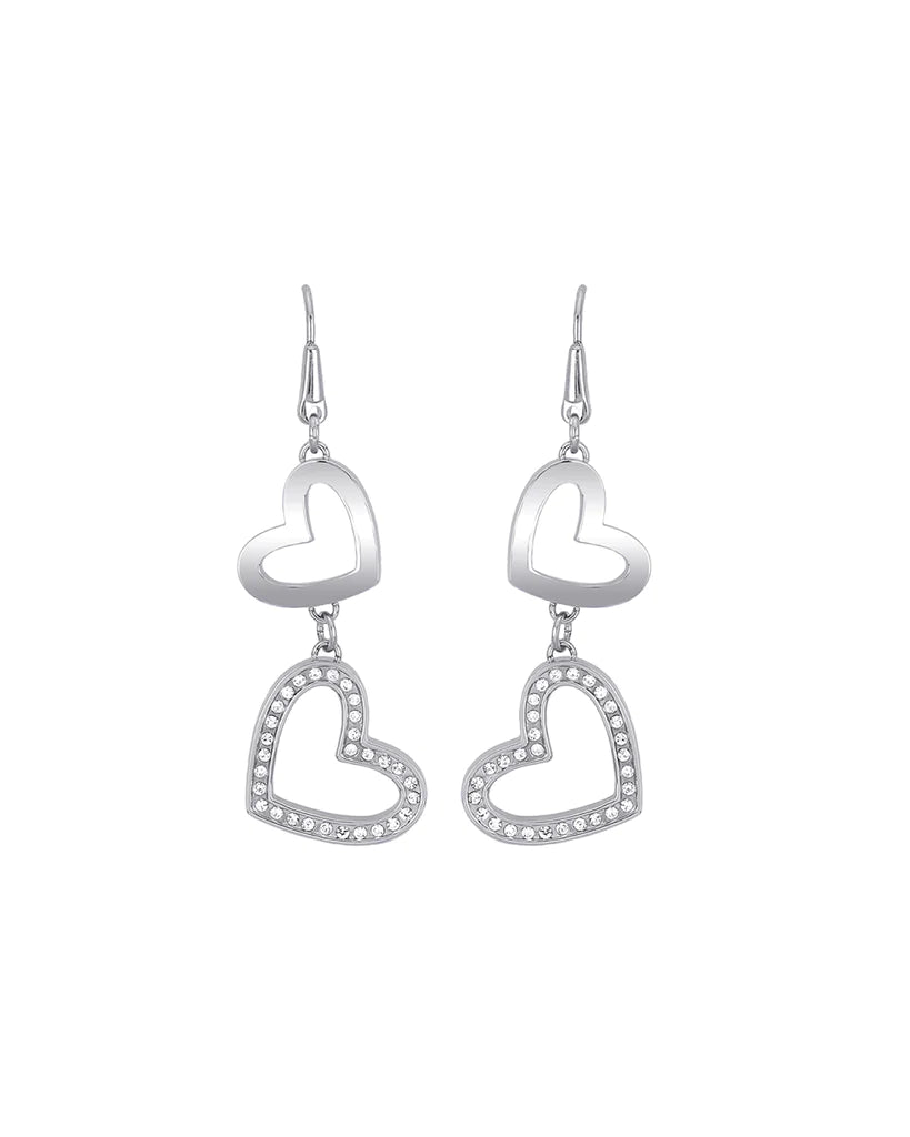 Pendientes Corazones Colgante Brillante 261262