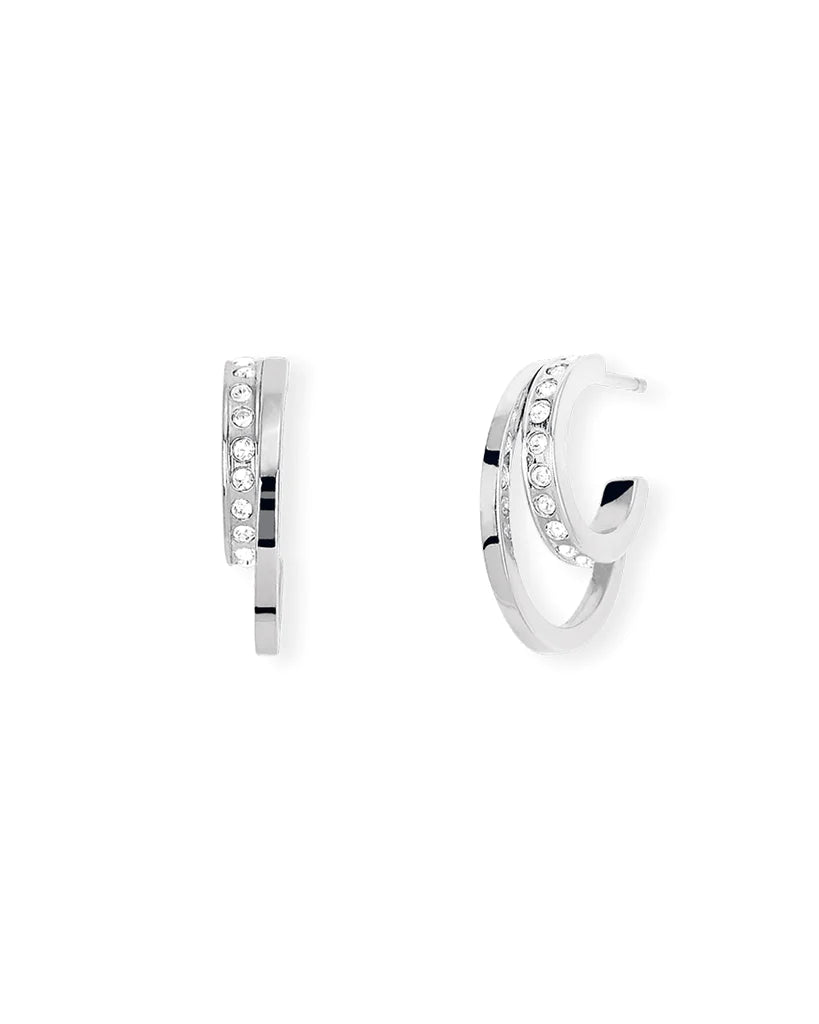 Pendientes Minimal Chic Crystal Circle 261283