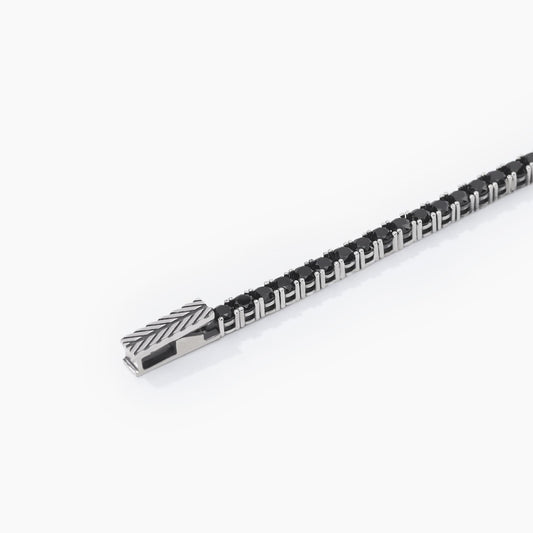 Bracciale Uomo Tennis Club Zirconi Neri 533426