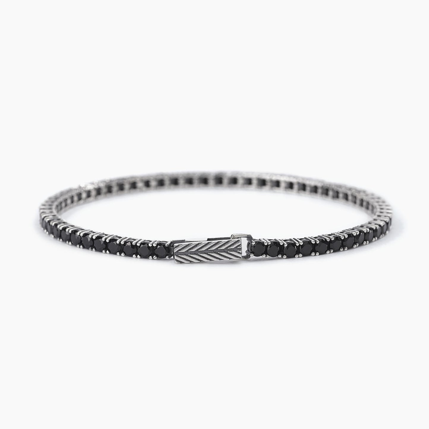Bracciale Uomo Tennis Club Zirconi Neri 533426