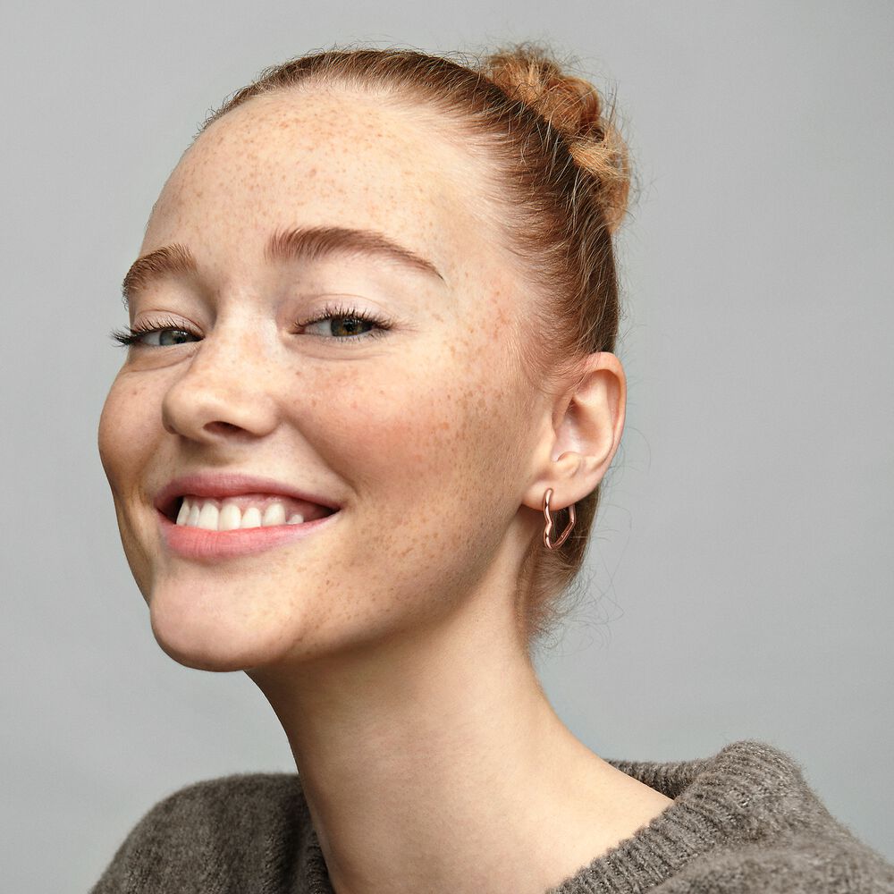 Orecchini Cerchi Cuori Asimmetrici 288307