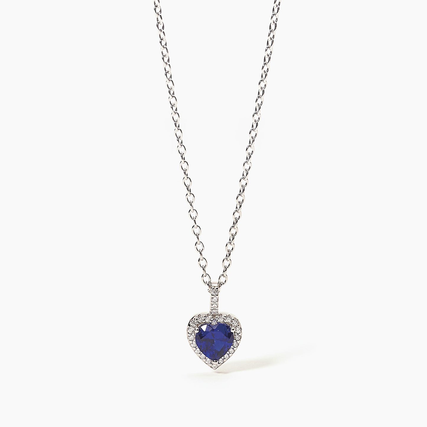 Collana Love Affair Zaffiro Blu Sintetico Cuore 553450