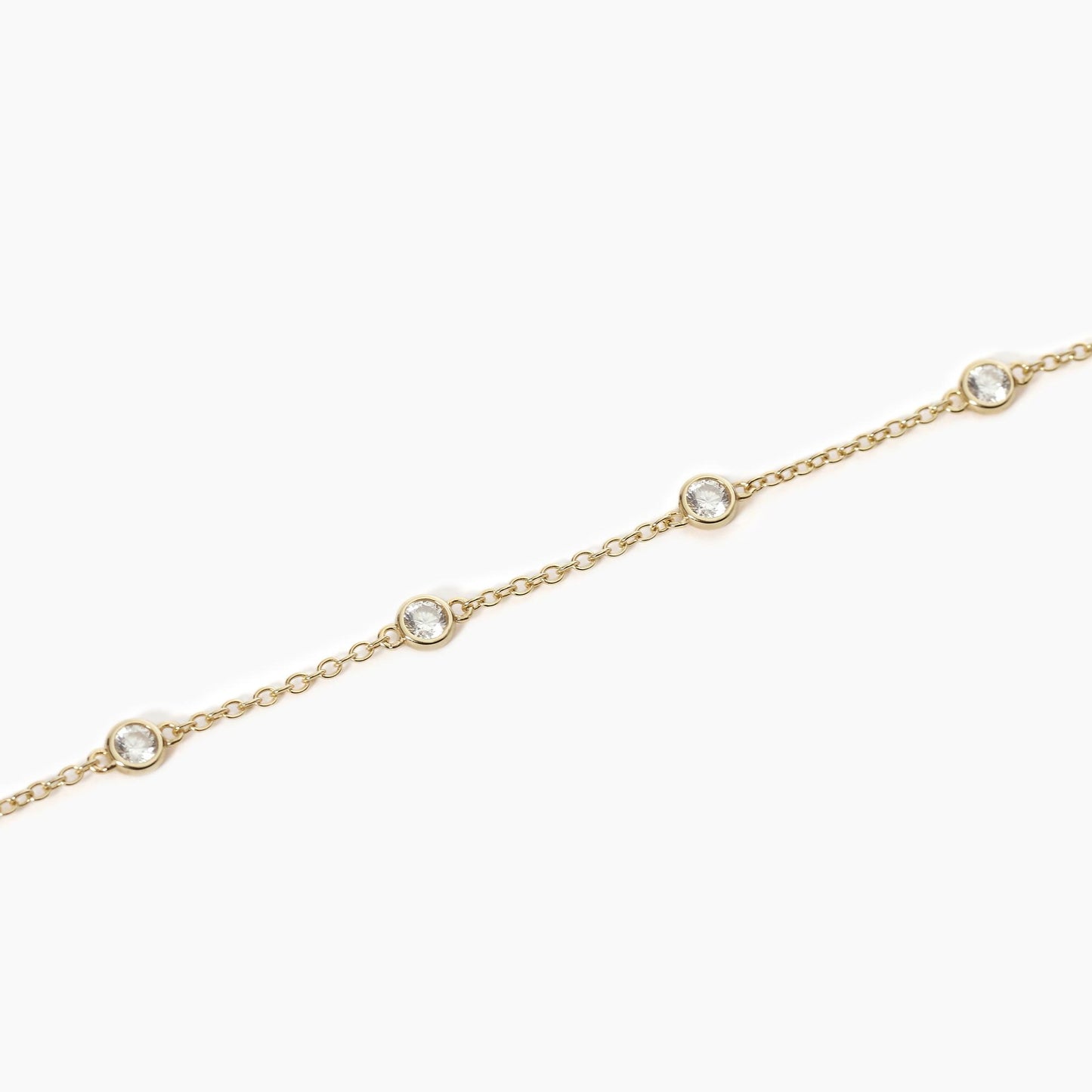Bracciale Dorato Spotlight Zirconi Bianchi 533559