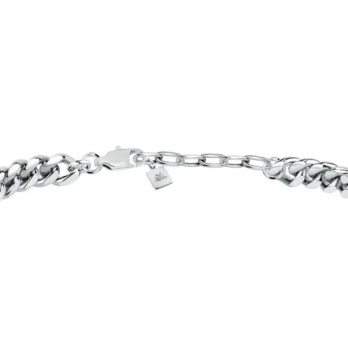 Pulsera Hombre Plata y Cadenas Oro SATX15