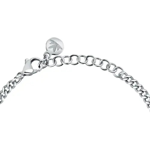 Pulsera Datación Acero con Corazón SAUQ18