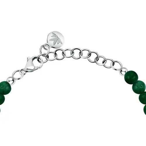 Pulsera Valentina Quadrifoglio con Perlas Verdes SATQ08
