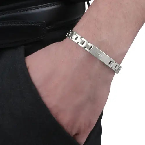 Pulsera Energy Plata Hombre SZS13
