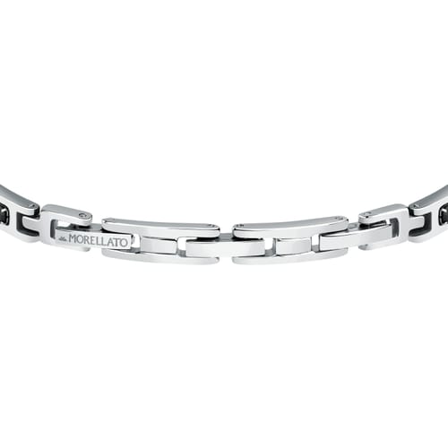 Pulsera Hombre Urban Acero y Negro SABH22