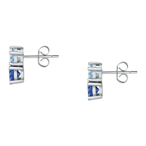 Pendientes Colores con Cristales Azur y Azul SAVY17