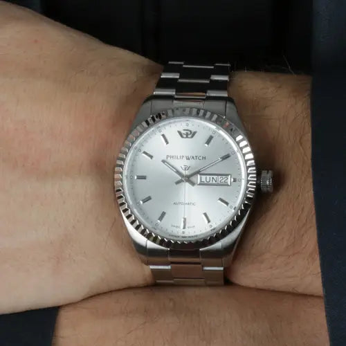 Orologio Uomo Automatico Caribe Bianco R8223597007