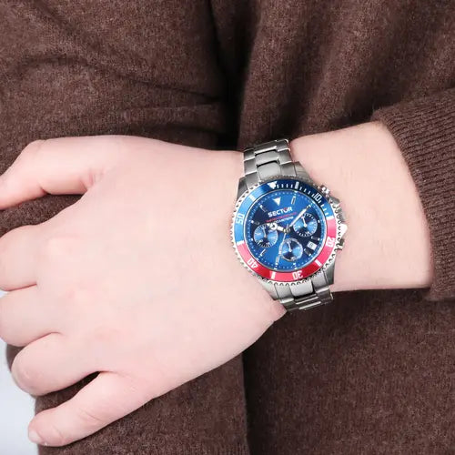 Orologio Uomo 230 Acciaio, Blu e Rosso R3273661008