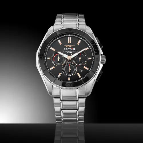 Reloj Hombre 790 Plata y Negro R3273636001