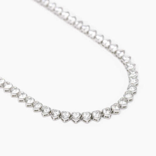 Tenis Collar Hermoso Corazón Piedras Pensamiento 553501