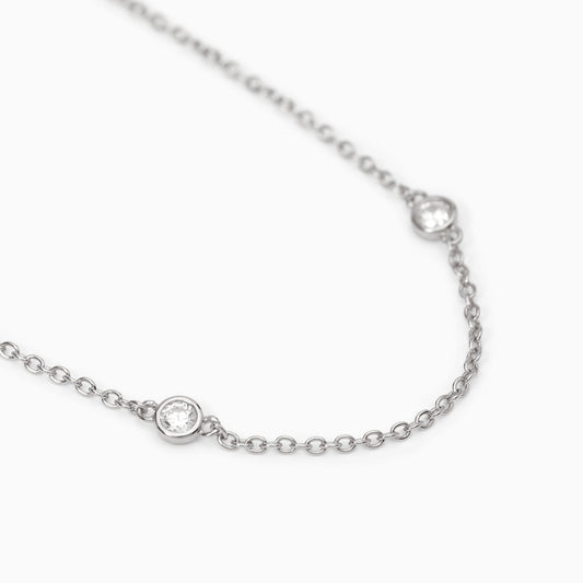 Collana Spotlight Sottile Catena e Zirconi 553504