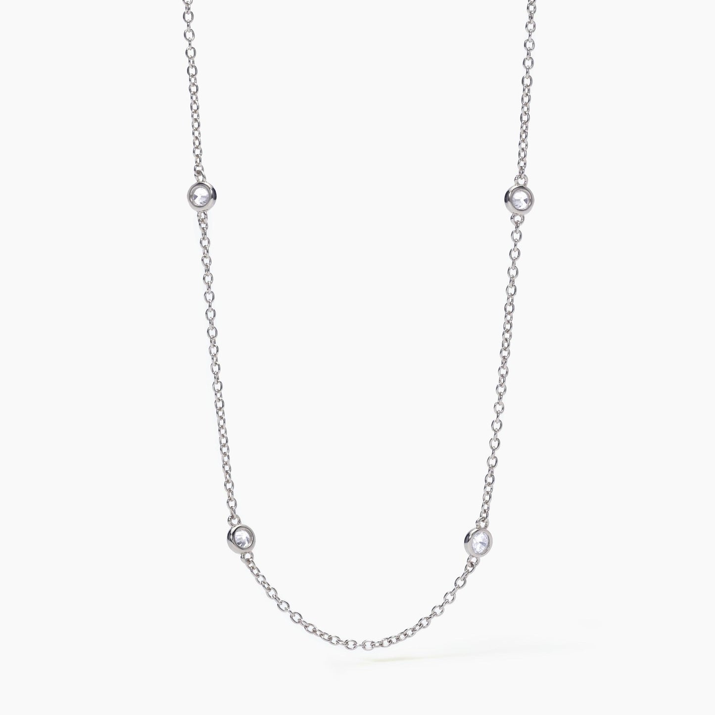 Collana Spotlight Sottile Catena e Zirconi 553504