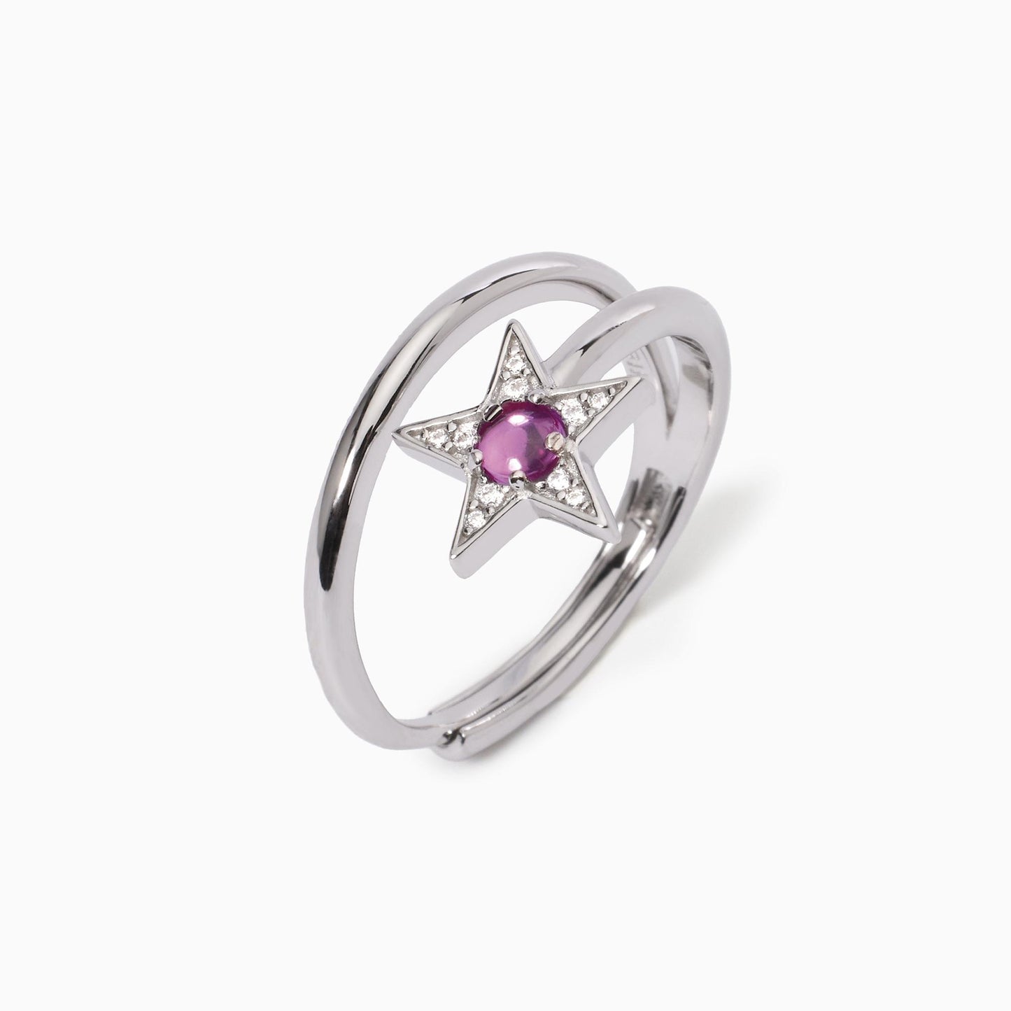 Anello Con Stella Tormalina E Zirconi Starlet 523275