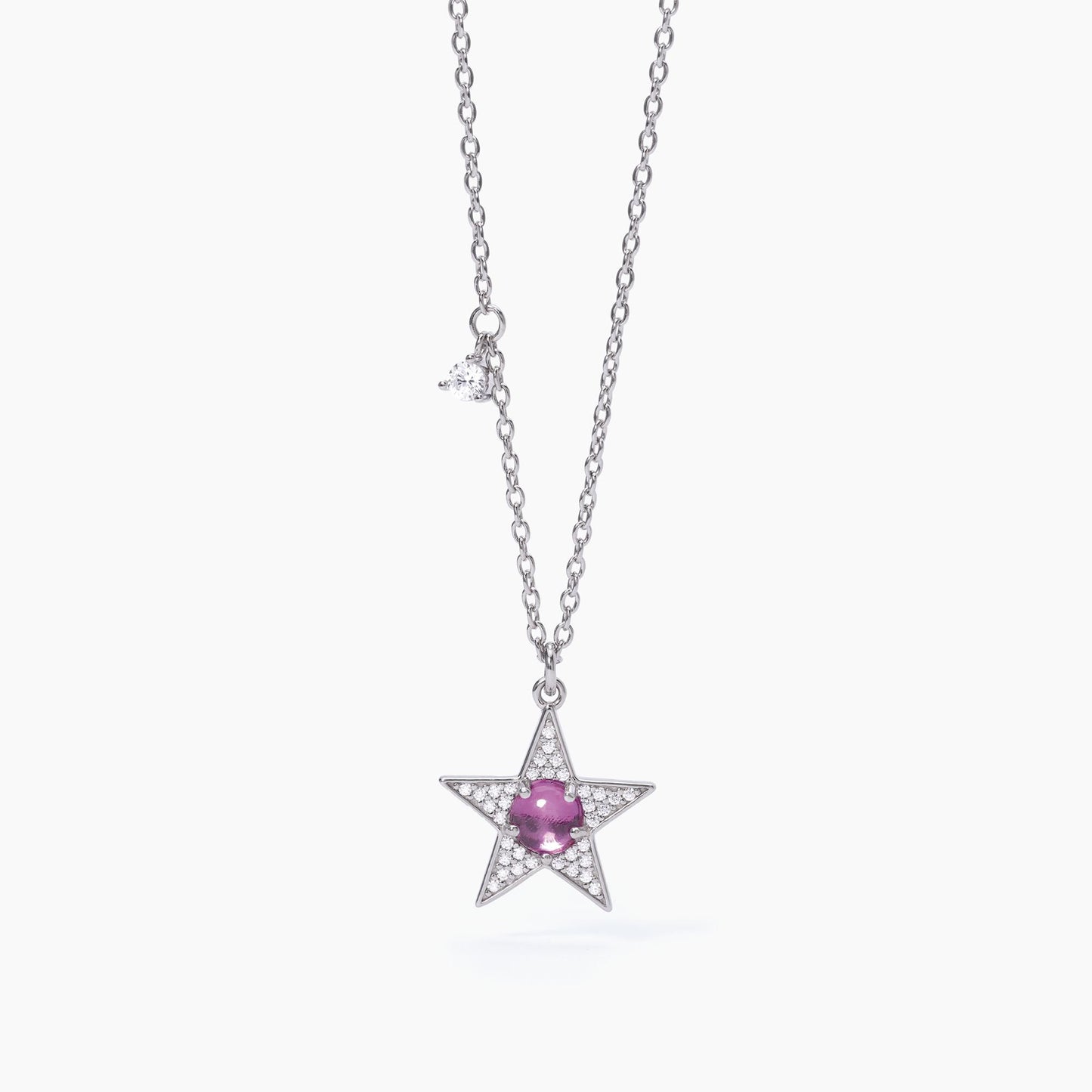 Girocollo Con Stella Tormalina E Zirconi Bianchi Starlet 553516